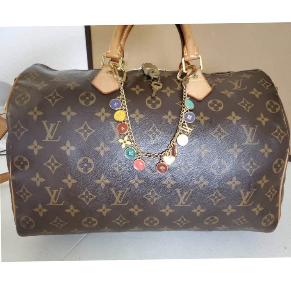 LOUIS VUITTON Monogram Bandouliere Speedy 35 Bag - Picture 4 of 14